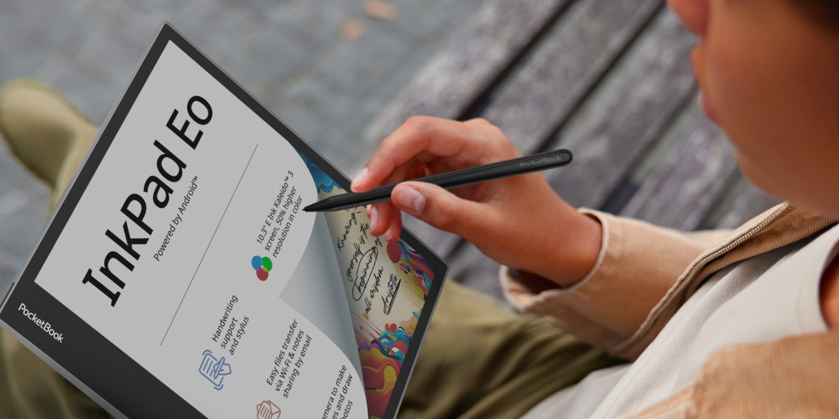 PocketBook InkPad Eo: zmogljiv 10,3-palčni e-zapisovalnik z barvnim zaslonom E Ink Kaleido 3 
